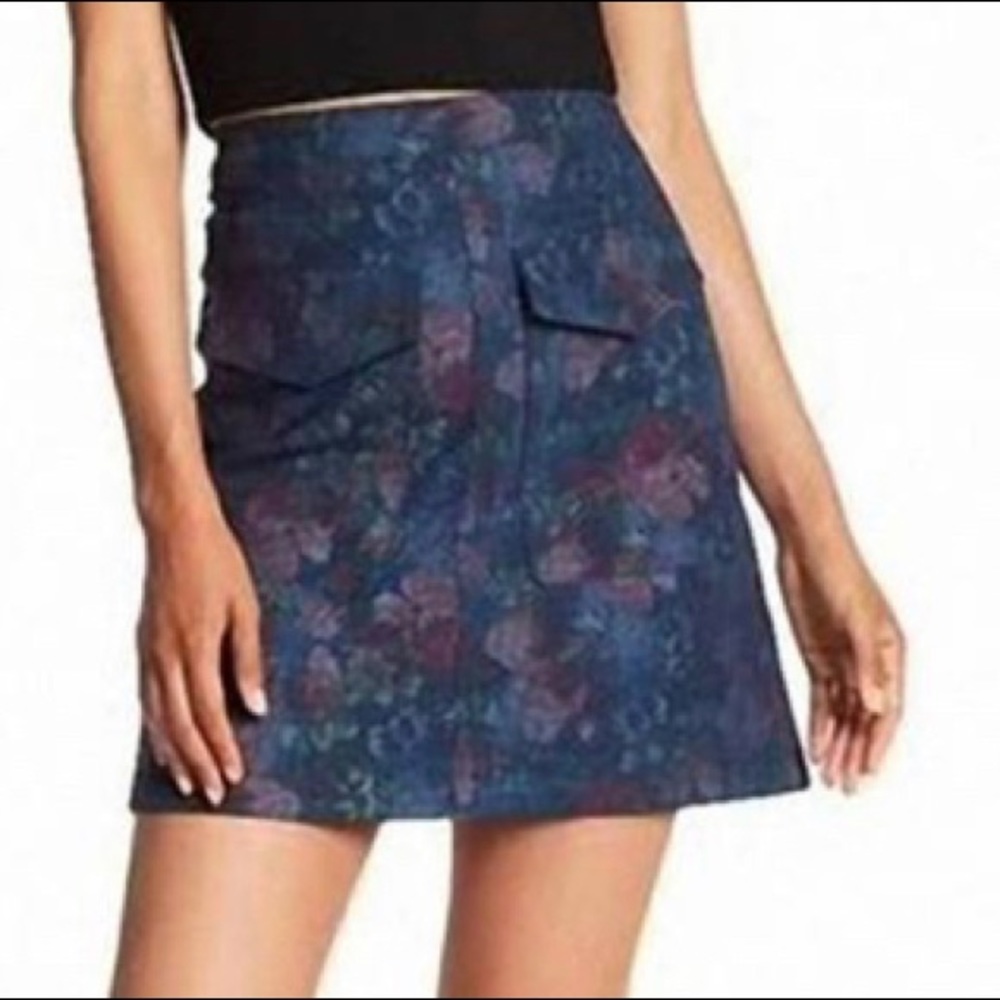 Anthropologie Joni Floral A-line Skirt